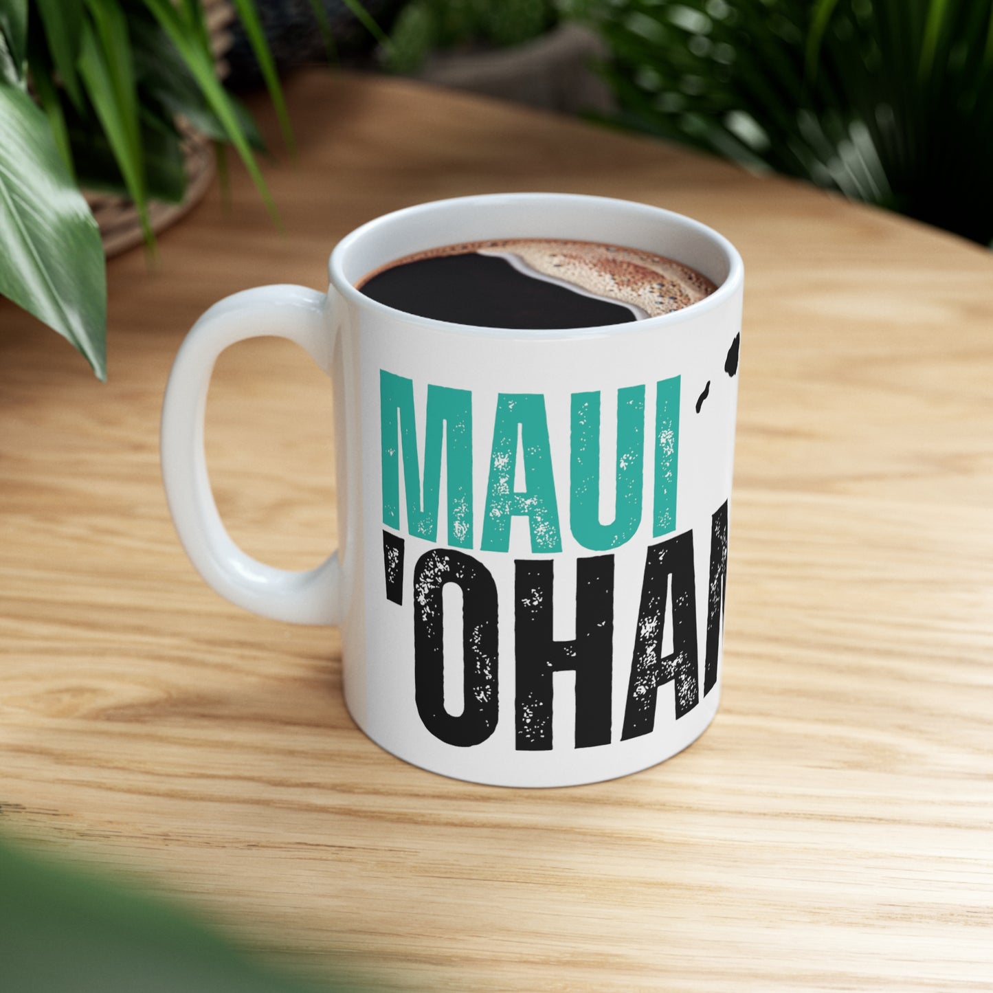 Maui 'ohana - Maui Strong Ceramic Mug 11oz - Maui Fire Aid Donation - Lahaina Strong