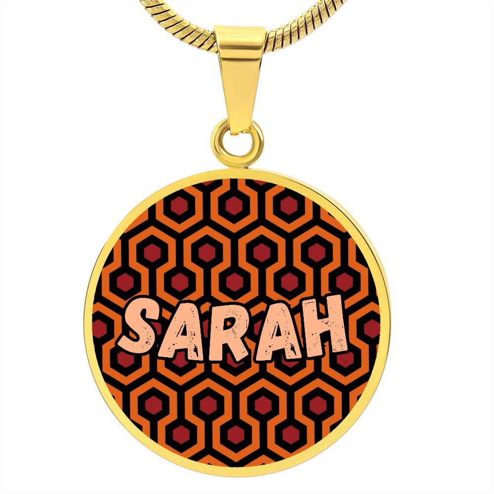 Overlook Hotel Personalized Name Pendant, The Shining by Stephen King, Lavender Lion Jewelry, Charm Name Necklace, Horror Fan