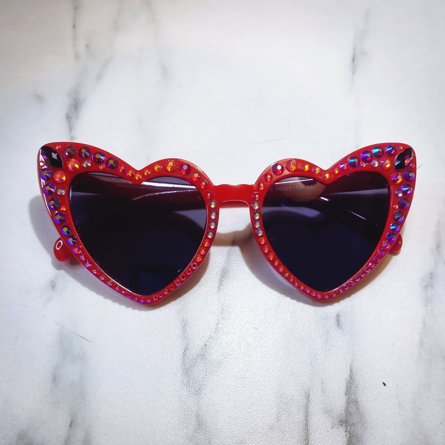 Rhinestone Sunglasses - Hearts
